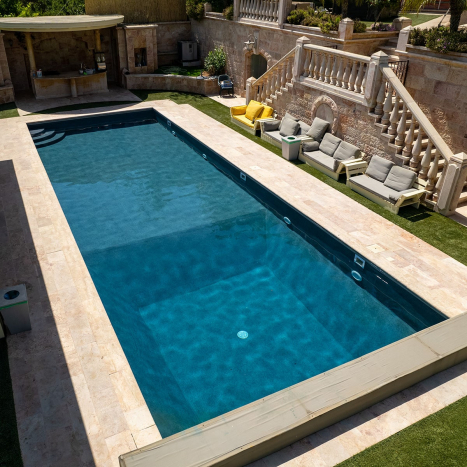 Schwimmbadfolie deluxe STONEFLEX, 25,00 x 1,65 Meter schiefer